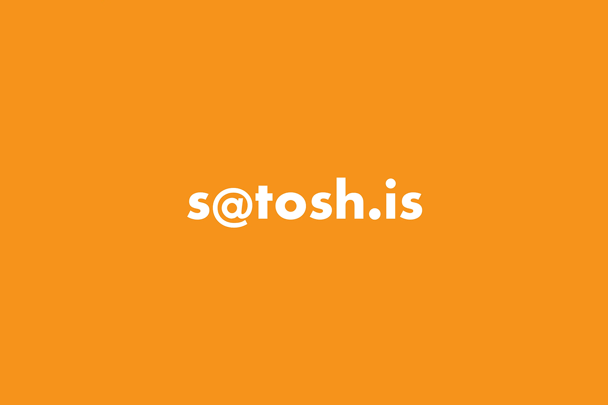 S@tosh.is Email Address